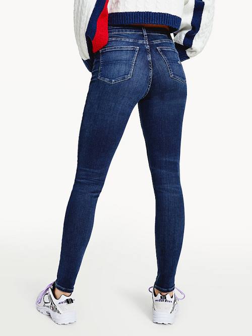 Tommy Hilfiger Nora Mid Rise Skinny Farmer Női Denim | TH297EKR