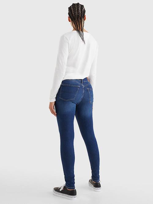 Tommy Hilfiger Nora Mid Rise Skinny Farmer Női Denim | TH461HTX