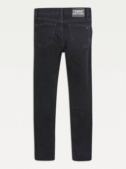 Tommy Hilfiger Nora Skinny Faded Black Farmer Lány Denim | TH398POJ