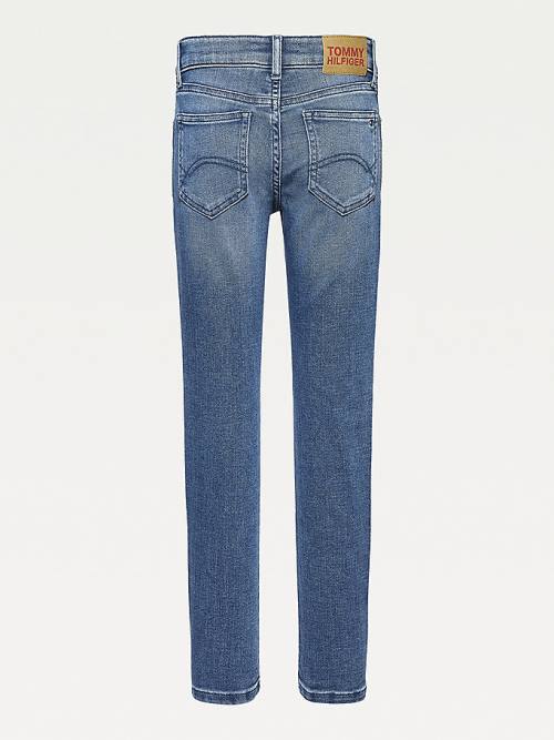 Tommy Hilfiger Nora Skinny Faded Farmer Lány Denim | TH941YSU