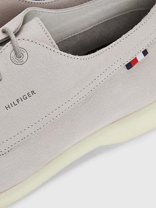 Tommy Hilfiger Nubuck Csipke-Up Alkalmi Cipő Férfi Szürke | TH879YCU