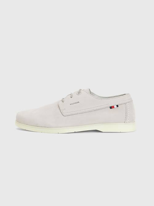 Tommy Hilfiger Nubuck Csipke-Up Alkalmi Cipő Férfi Szürke | TH879YCU