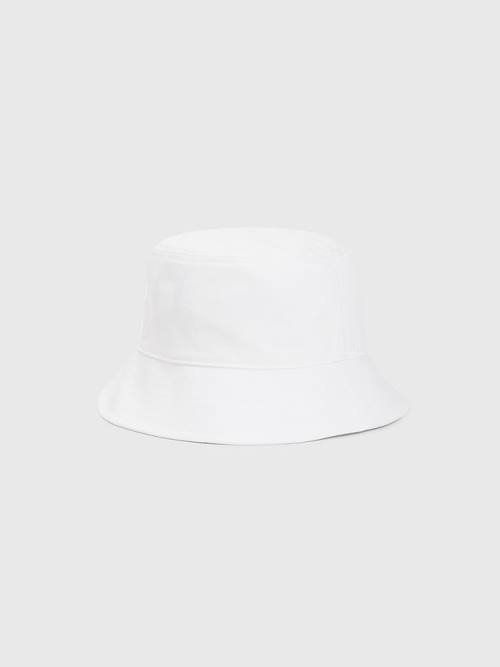 Tommy Hilfiger Organic Pamut Bucket Kalap Férfi Fehér | TH894LYN