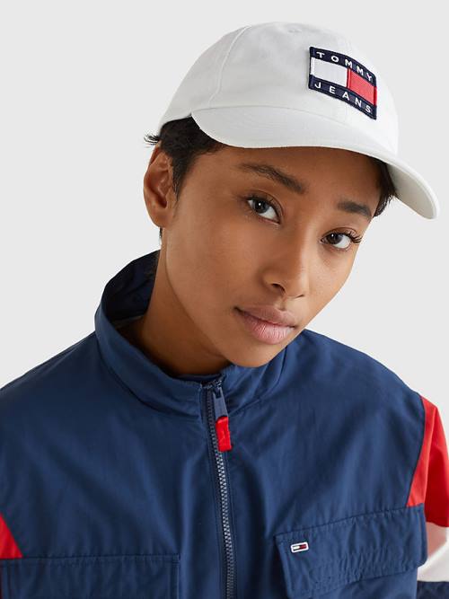 Tommy Hilfiger Organic Pamut Cap Kalap Női Fehér | TH214FPK