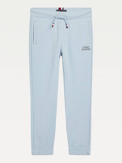 Tommy Hilfiger Organic Pamut Cuffed Joggers Nadrág Fiú Kék | TH492KDT