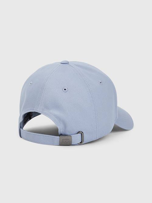 Tommy Hilfiger Organic Pamut Flag Embroidery Cap Kalap Férfi Kék | TH439UKX