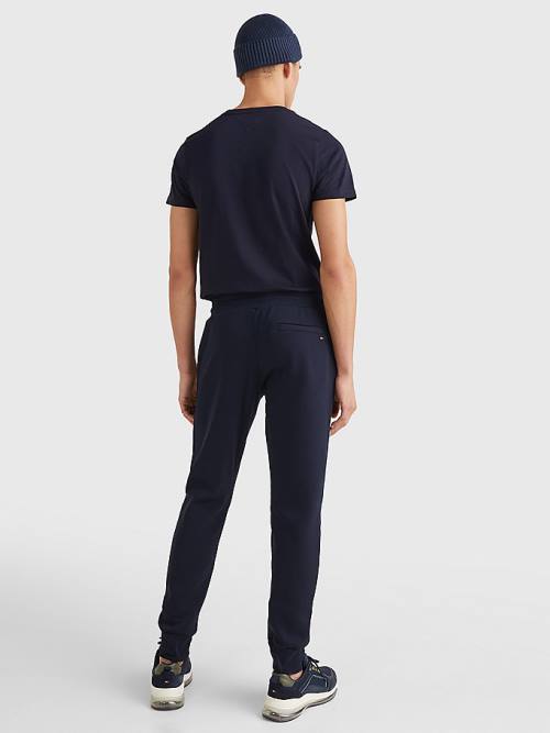 Tommy Hilfiger Organic Pamut Flex Fleece Joggers Nadrág Férfi Kék | TH579ICX