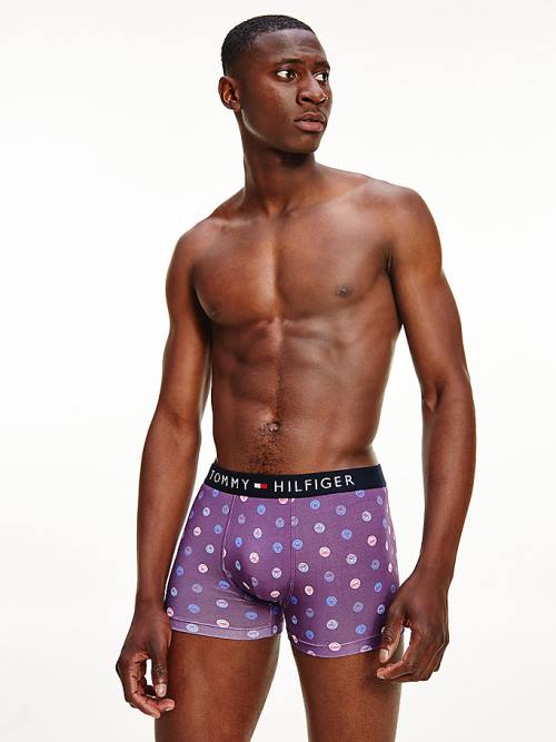 Tommy Hilfiger Original All-Over Print Trunks Fehérnemű Férfi Bézs | TH148XFD