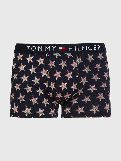 Tommy Hilfiger Original All-Over Print Trunks Fehérnemű Férfi Bézs | TH258DTA