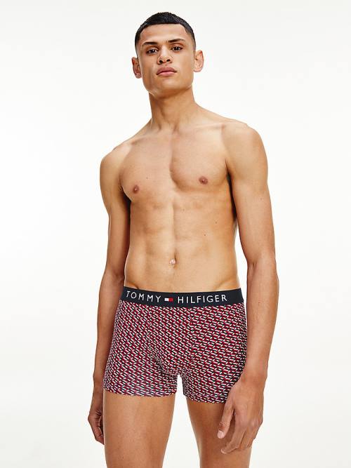 Tommy Hilfiger Original All-Over Print Trunks Fehérnemű Férfi Bézs | TH542XCG