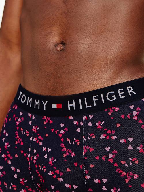 Tommy Hilfiger Original All-Over Print Trunks Fehérnemű Férfi Kék | TH723GBX