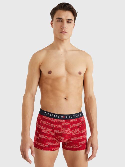 Tommy Hilfiger Original All-Over Print Trunks Fehérnemű Férfi Bézs | TH751TDO