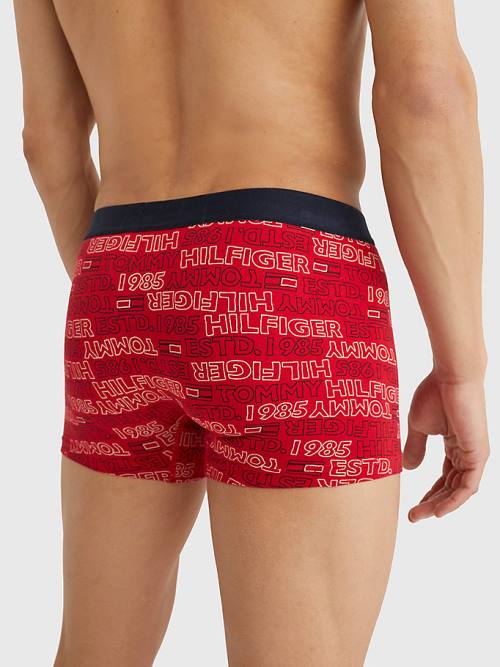 Tommy Hilfiger Original All-Over Print Trunks Fehérnemű Férfi Bézs | TH751TDO