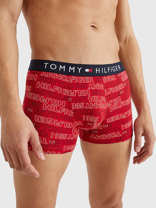 Tommy Hilfiger Original All-Over Print Trunks Fehérnemű Férfi Bézs | TH751TDO