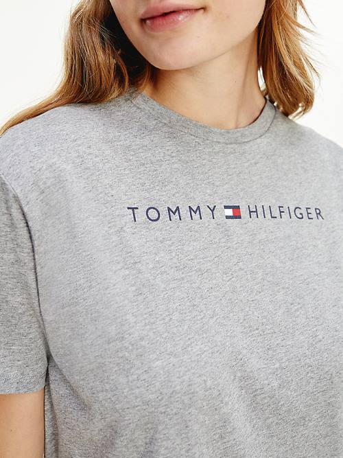 Tommy Hilfiger Original Half Sleeve Nightdress Pizsama Női Szürke | TH269WSV