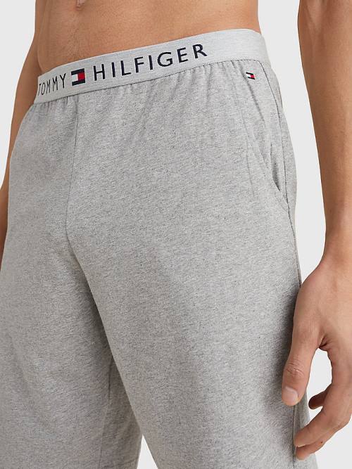 Tommy Hilfiger Original Jersey Logo Shorts Pizsama Férfi Szürke | TH826XYT