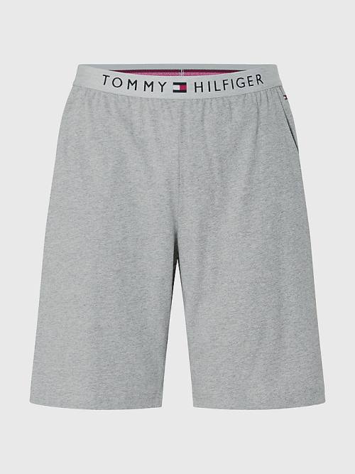 Tommy Hilfiger Original Jersey Logo Shorts Pizsama Férfi Szürke | TH826XYT