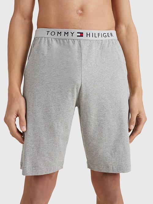 Tommy Hilfiger Original Jersey Logo Shorts Pizsama Férfi Szürke | TH826XYT