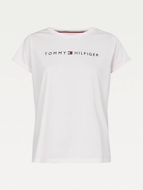 Tommy Hilfiger Original Logo Turn-Back Cuff Póló Női Rózsaszín | TH632ZAU