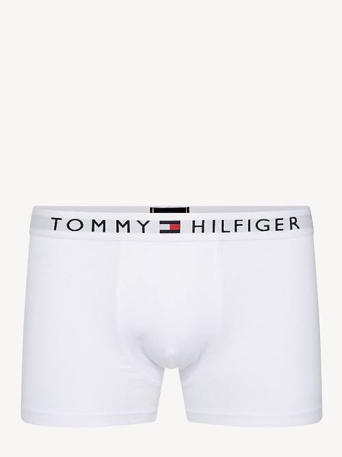 Tommy Hilfiger Original Stretch Logo Waistband Trunks Fehérnemű Férfi Fehér | TH029WRX