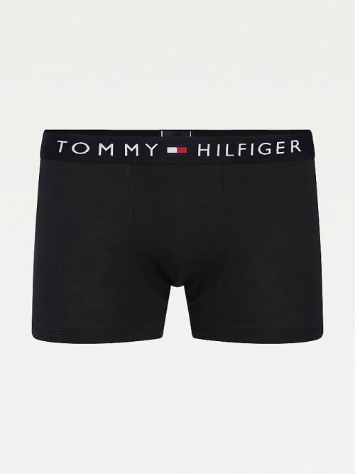 Tommy Hilfiger Original Stretch Logo Waistband Trunks Fehérnemű Férfi Fekete | TH167DHL