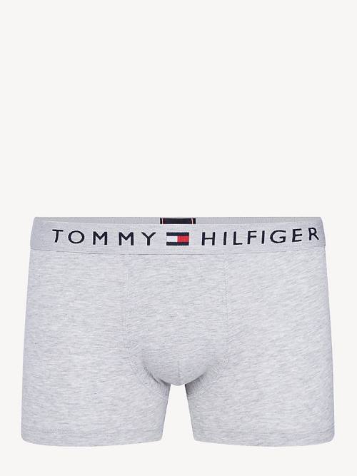 Tommy Hilfiger Original Stretch Logo Waistband Trunks Fehérnemű Férfi Szürke | TH475XFE