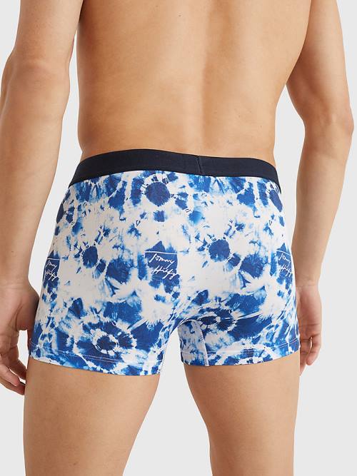 Tommy Hilfiger Original Stretch Microfibre Print Trunks Fehérnemű Férfi Bézs | TH268BQC