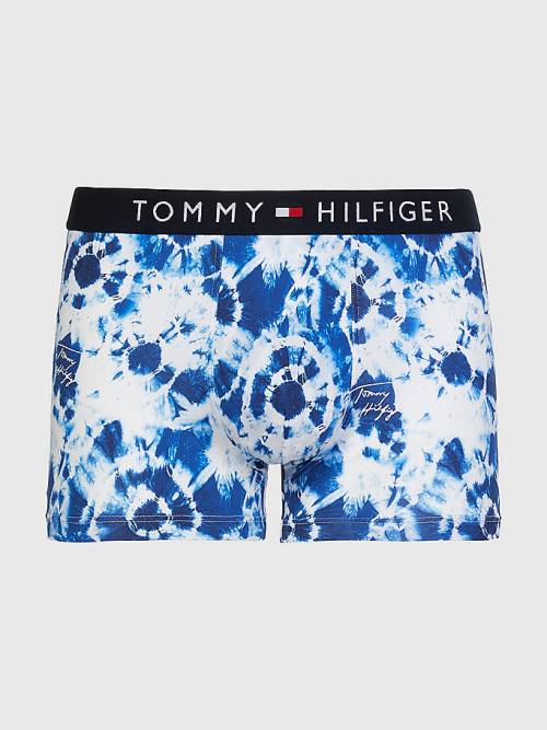 Tommy Hilfiger Original Stretch Microfibre Print Trunks Fehérnemű Férfi Bézs | TH268BQC