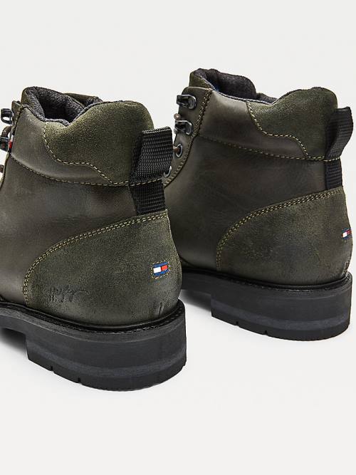 Tommy Hilfiger Outdoor Mixed Panel Ankle Bakancs Férfi Zöld | TH084LZQ