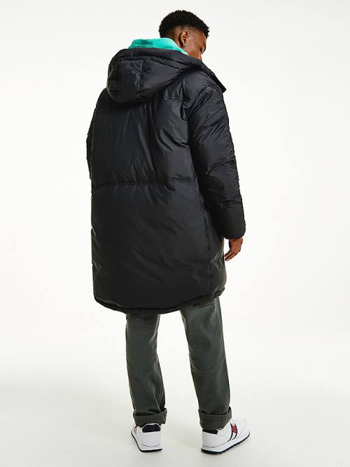 Tommy Hilfiger Oversized Down Parka Dzseki Férfi Fekete | TH398QMR