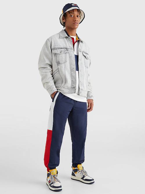 Tommy Hilfiger Oversized Rigid Denim Kabát Férfi Denim | TH572KYX