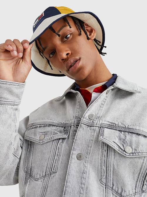 Tommy Hilfiger Oversized Rigid Denim Kabát Férfi Denim | TH572KYX