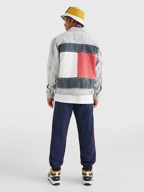 Tommy Hilfiger Oversized Rigid Denim Kabát Férfi Denim | TH572KYX