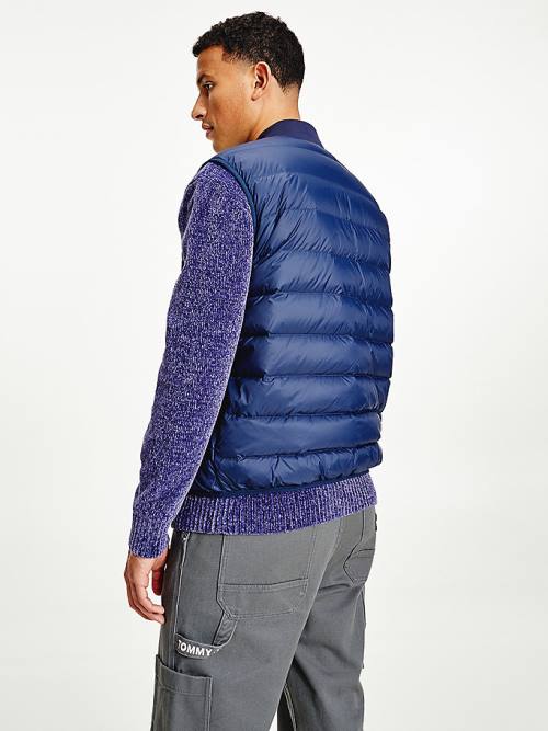 Tommy Hilfiger Packable Light Down Vest Kabát Férfi Kék | TH905DGO