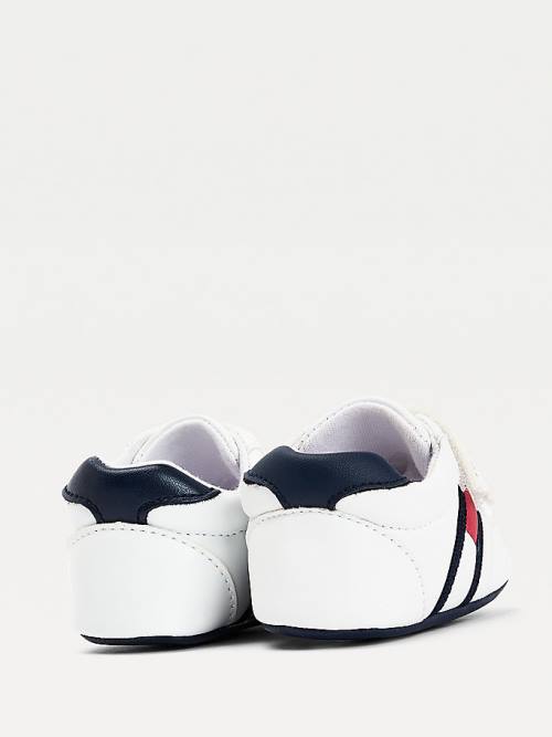 Tommy Hilfiger Padded Hook And Loop Rögzítő Tornacipő Fiú Fehér | TH623MVS