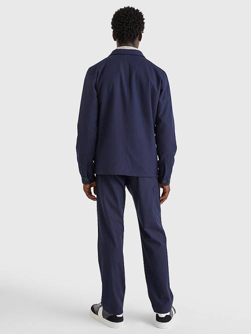 Tommy Hilfiger Padded Slim Fit Munka Kabát Férfi Kék | TH934OVM