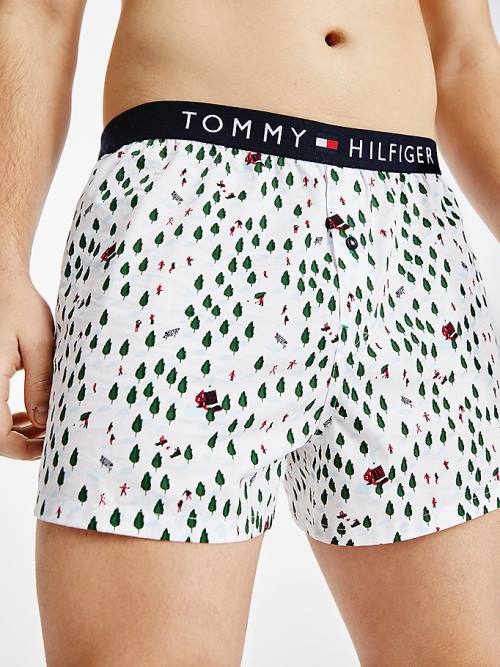 Tommy Hilfiger Pamut Trunks And Socks Gift Set Fehérnemű Férfi Barna | TH786WGQ