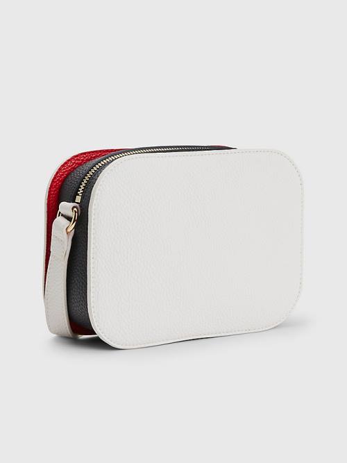 Tommy Hilfiger Pebble Grain Signature Camera Táska Női Fehér | TH362XDU