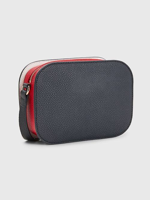 Tommy Hilfiger Pebble Grain Signature Camera Táska Női Kék | TH765QBZ