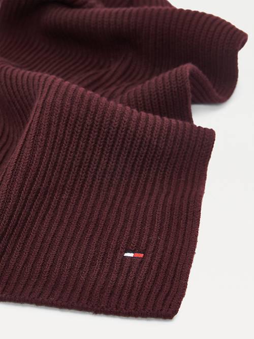 Tommy Hilfiger Pima Pamut Cashmere Sál Férfi Piros | TH908HJN