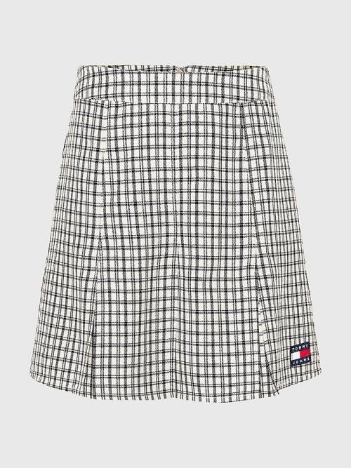 Tommy Hilfiger Plaid Check Mini Szoknya Női Bézs | TH415IDU