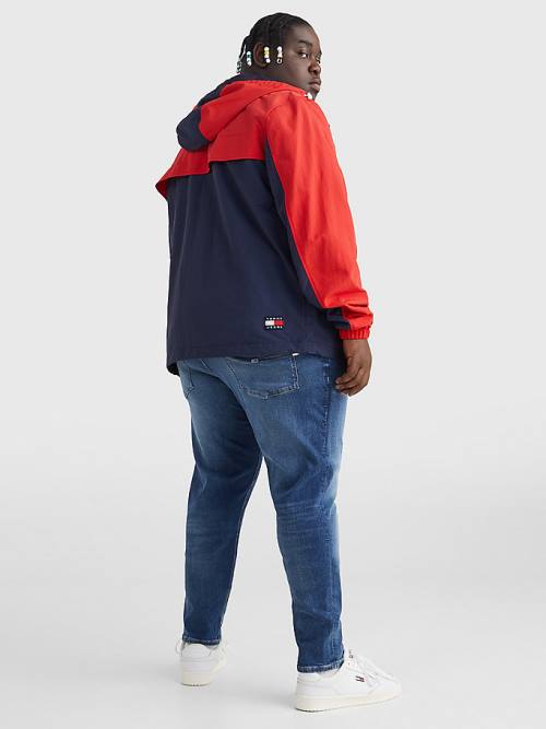 Tommy Hilfiger Plus Chicago Windbreaker Kabát Férfi Kék | TH062DYN