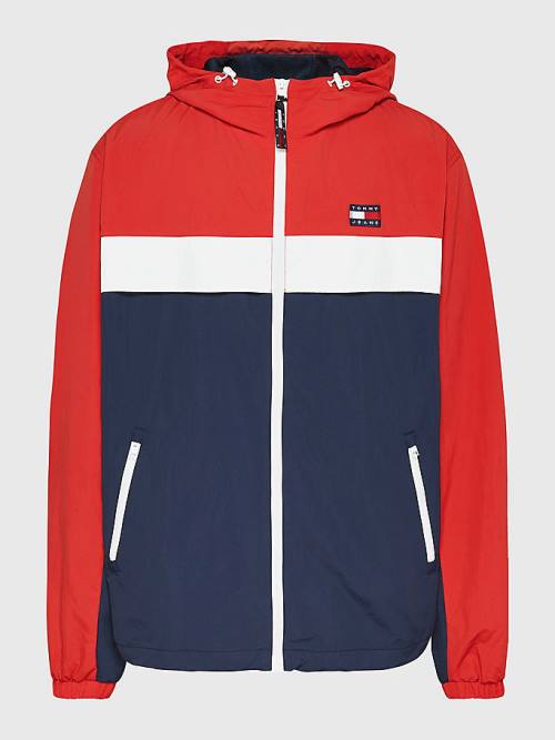 Tommy Hilfiger Plus Chicago Windbreaker Kabát Férfi Kék | TH062DYN