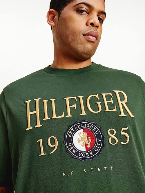 Tommy Hilfiger Plus Icons Relaxed Fit Póló Férfi Zöld | TH613OMJ