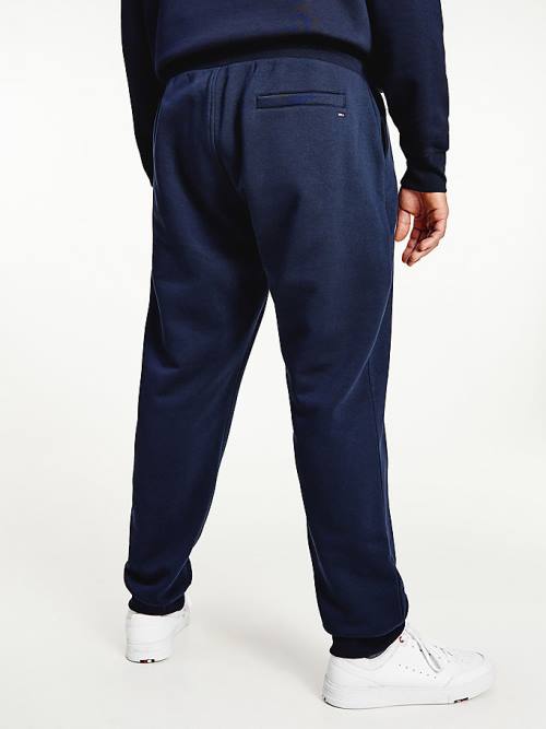 Tommy Hilfiger Plus Organic Pamut Flex Fleece Joggers Nadrág Férfi Kék | TH564PGA