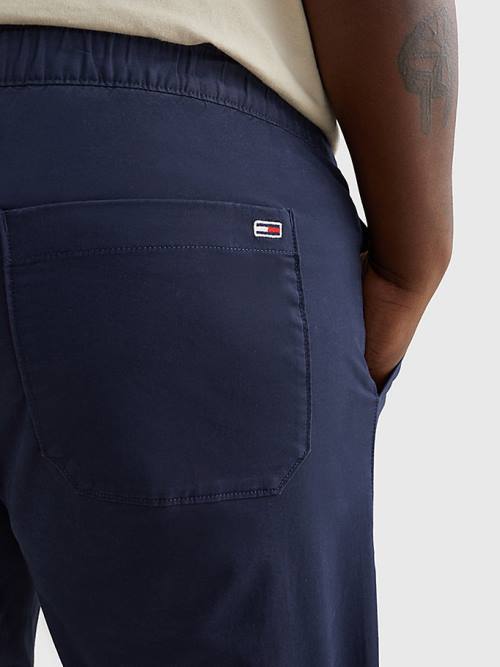 Tommy Hilfiger Plus Scanton Slim Fit Joggers Nadrág Férfi Kék | TH601YQN