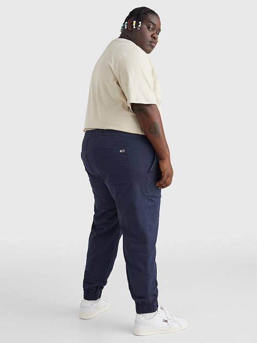 Tommy Hilfiger Plus Scanton Slim Fit Joggers Nadrág Férfi Kék | TH601YQN