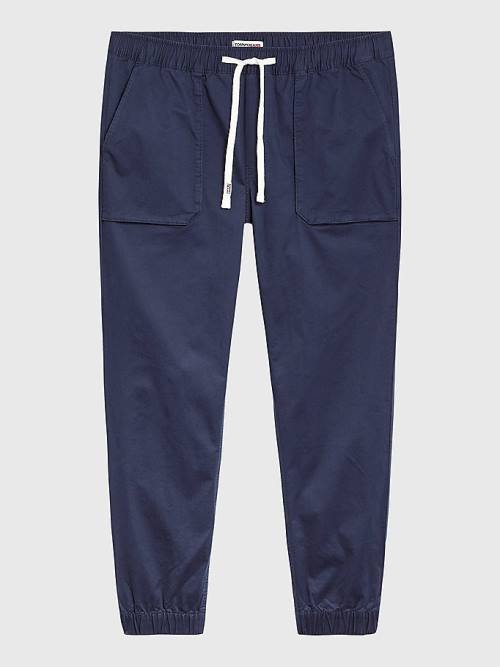 Tommy Hilfiger Plus Scanton Slim Fit Joggers Nadrág Férfi Kék | TH601YQN