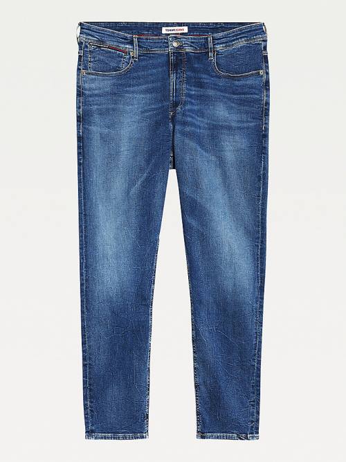 Tommy Hilfiger Plus Simon Skinny Faded Farmer Férfi Denim | TH426BIP