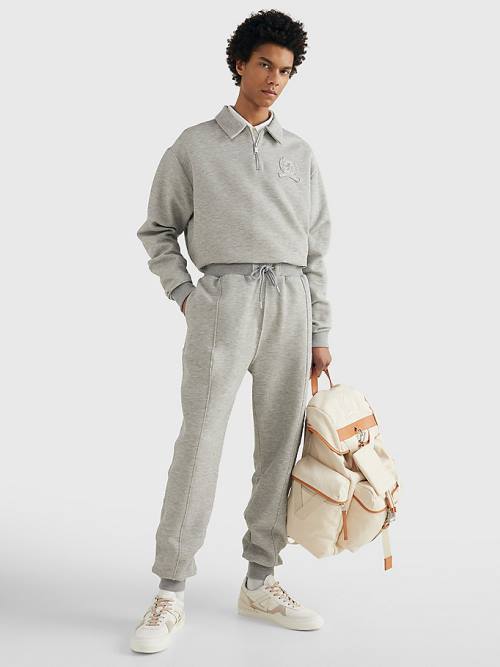 Tommy Hilfiger Prep Cuffed Piping Joggers Nadrág Férfi Szürke | TH576WLC